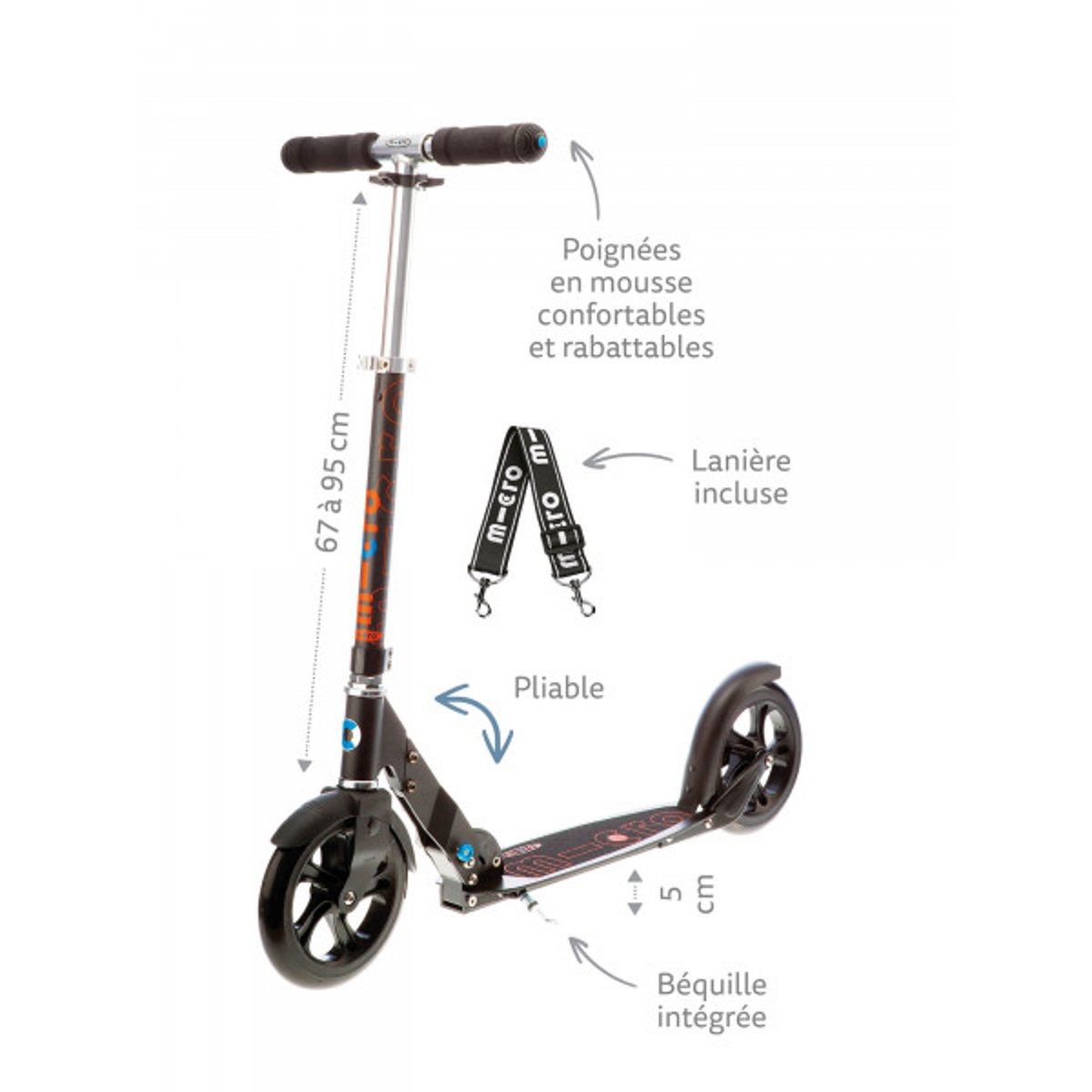 trottinette - Micro Classic - blanc, MICRO MOBILITY
