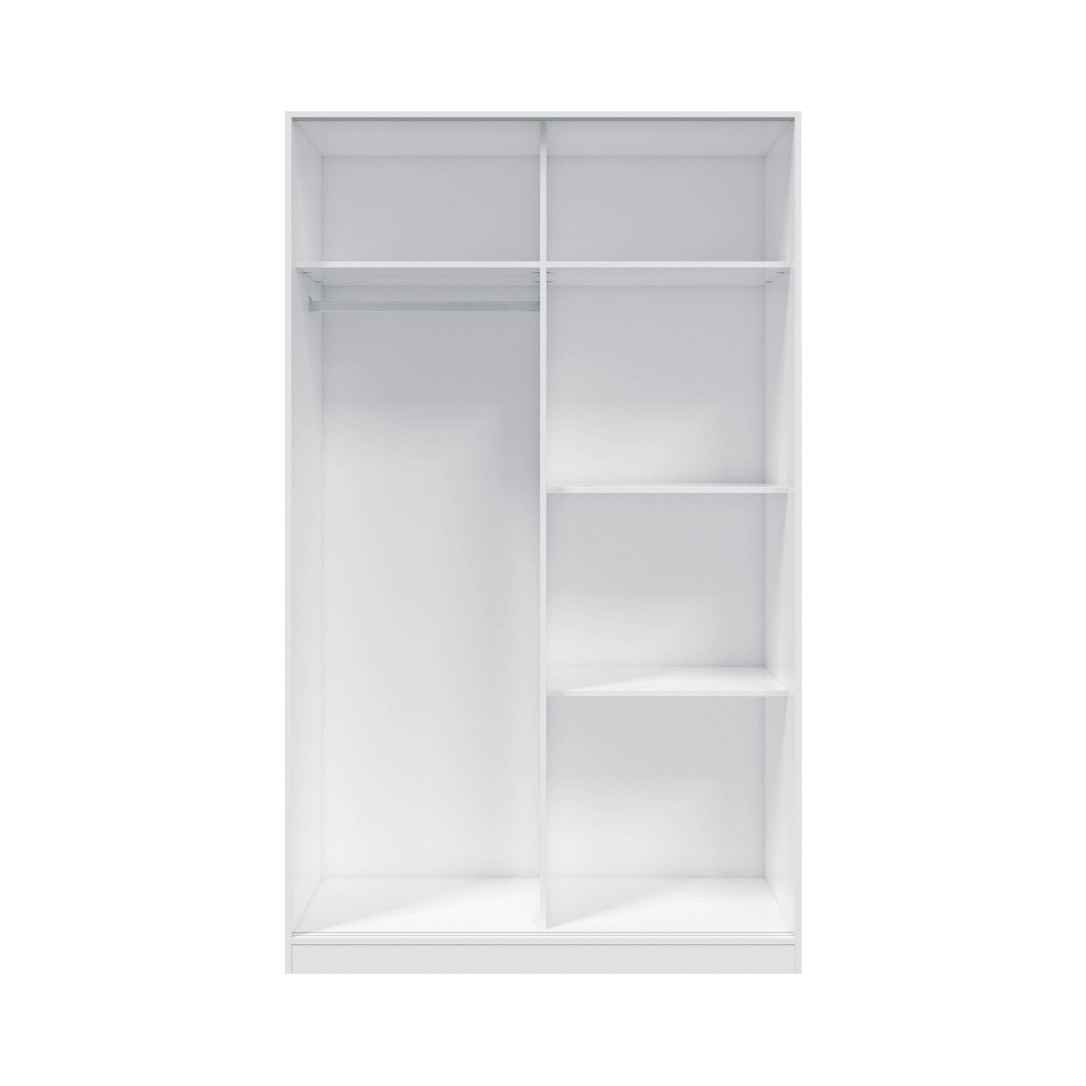 Armoire 2 portes coulissantes NINO blanc, CALICOSY