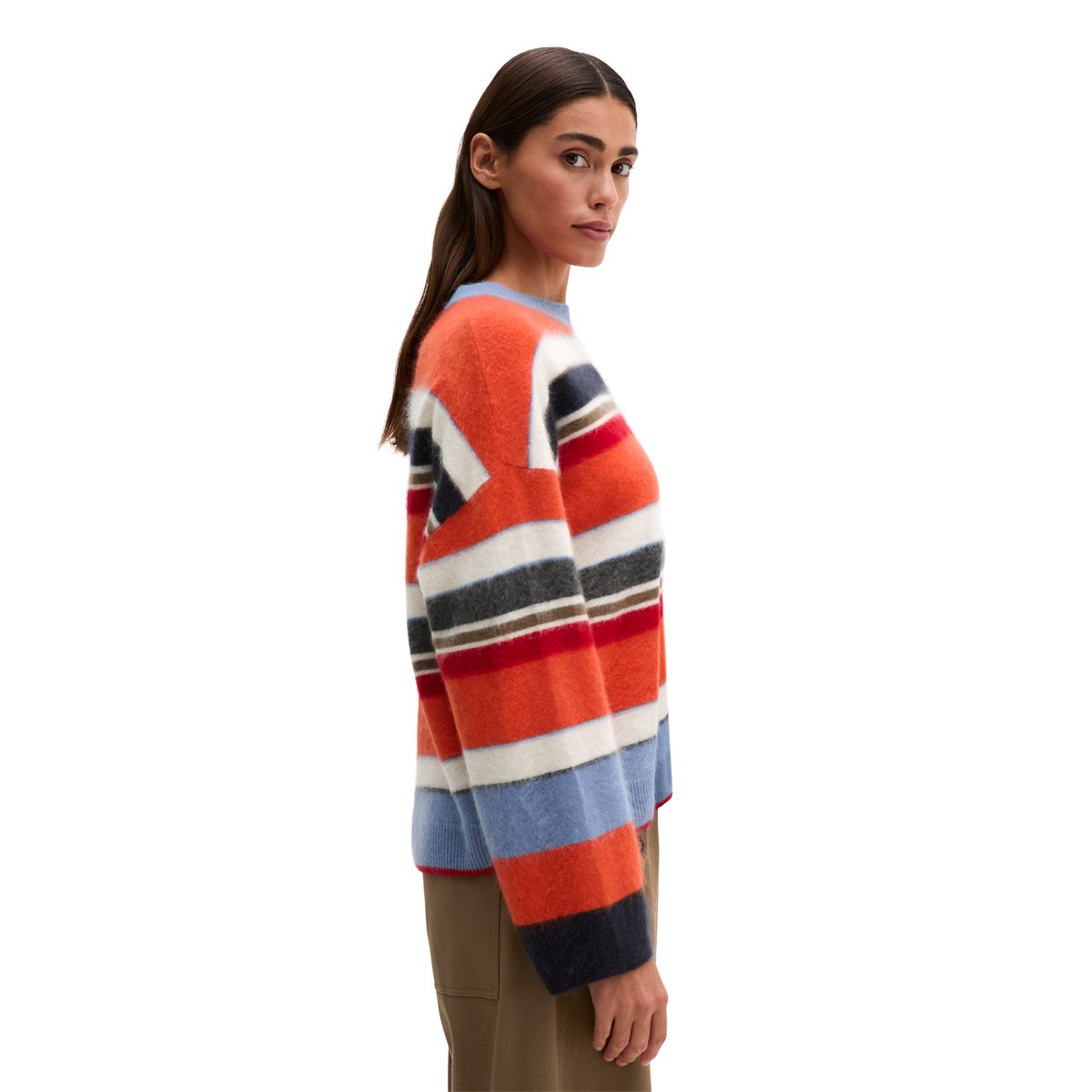 Pull en maille ample en laine mérinos douce orange, MARC O'POLO