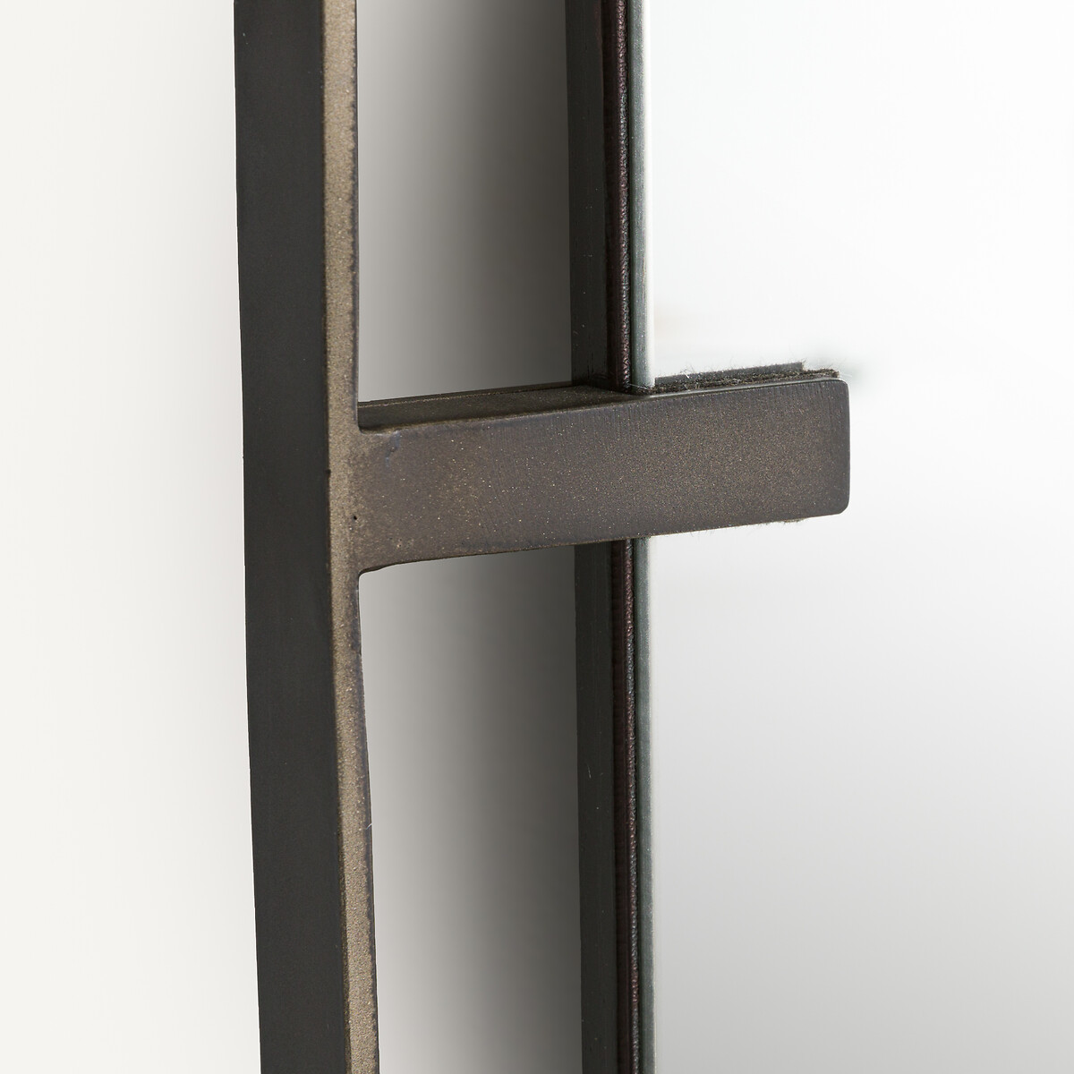 Spiegel im Stil der 30er Jahre, aus Metall Eisen Gun Metall, Höhe 110 cm, EYLEEN gun metal, AM.PM