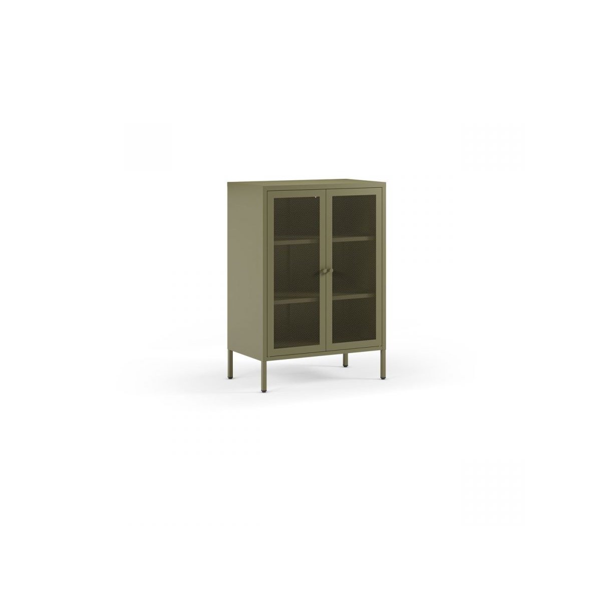 Buffet en métal portes 70 cm, CLARA vert, BOBOCHIC