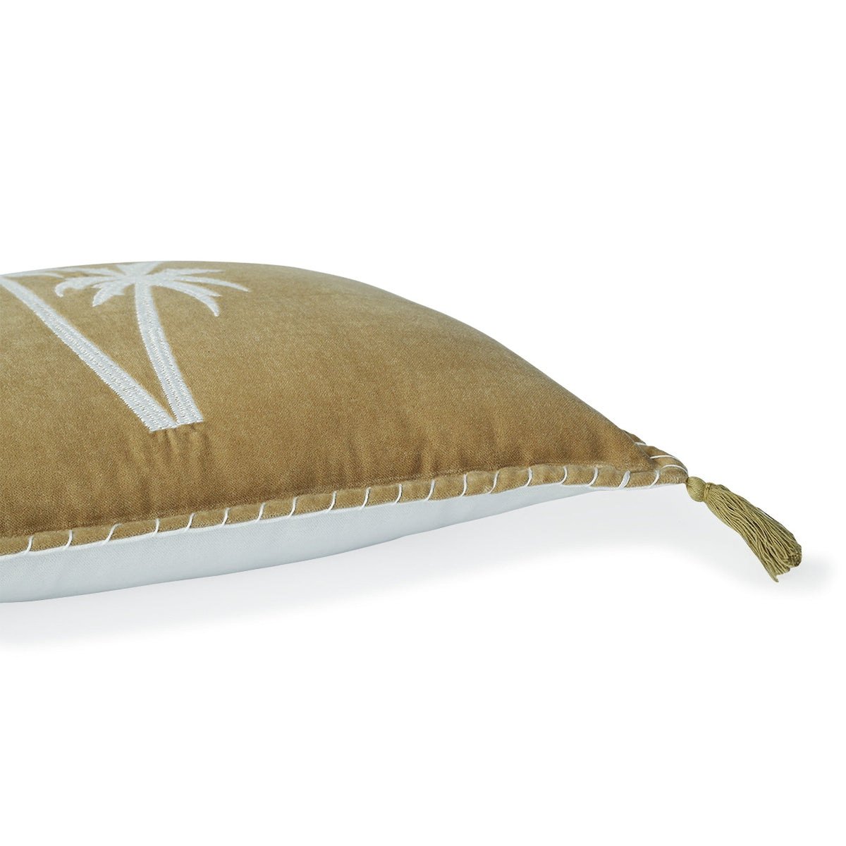Coussin velours de coton OASIS VELOURS sable, FEBRONIE