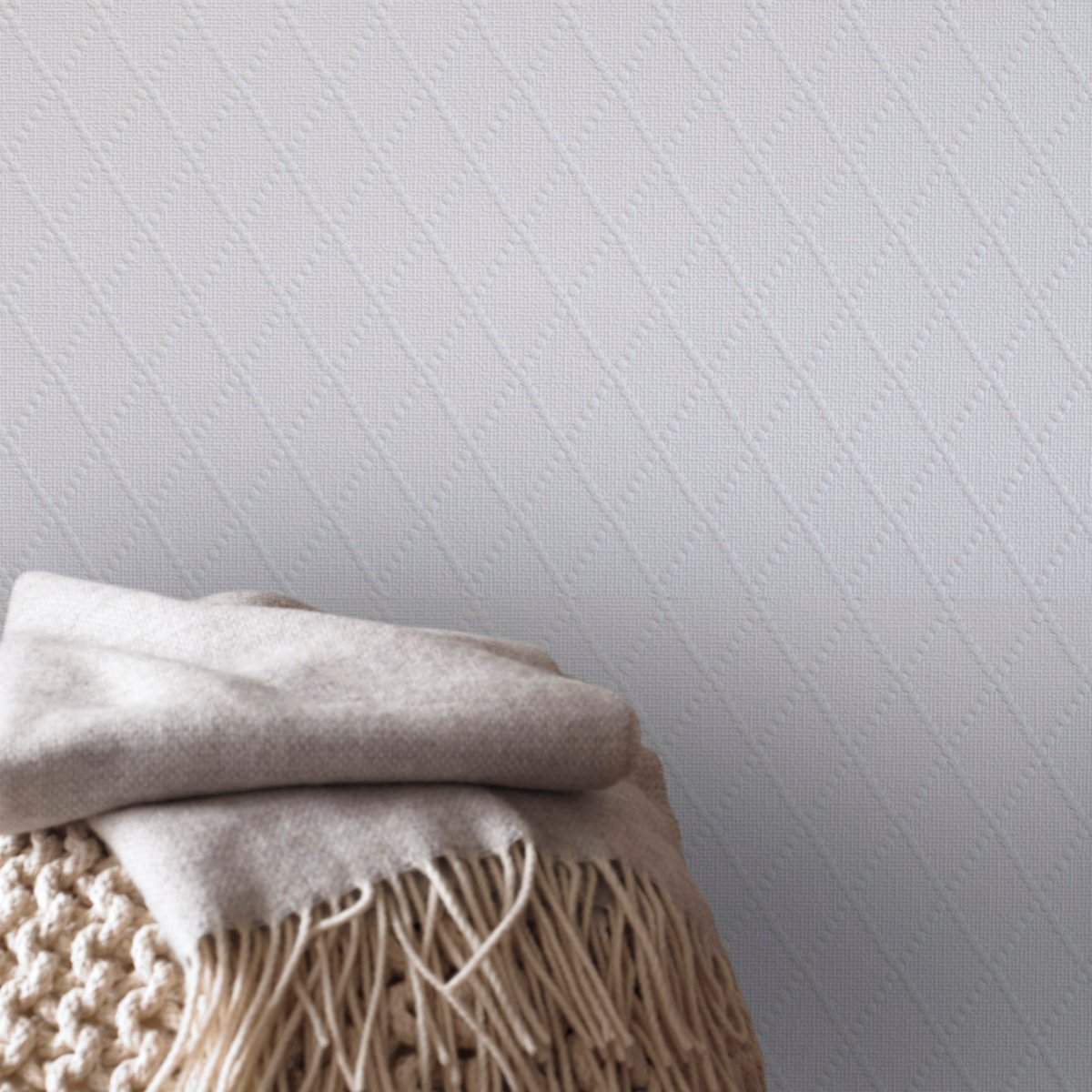 Papier peint Losanges Relief gris, SUPERFRESCO EASY