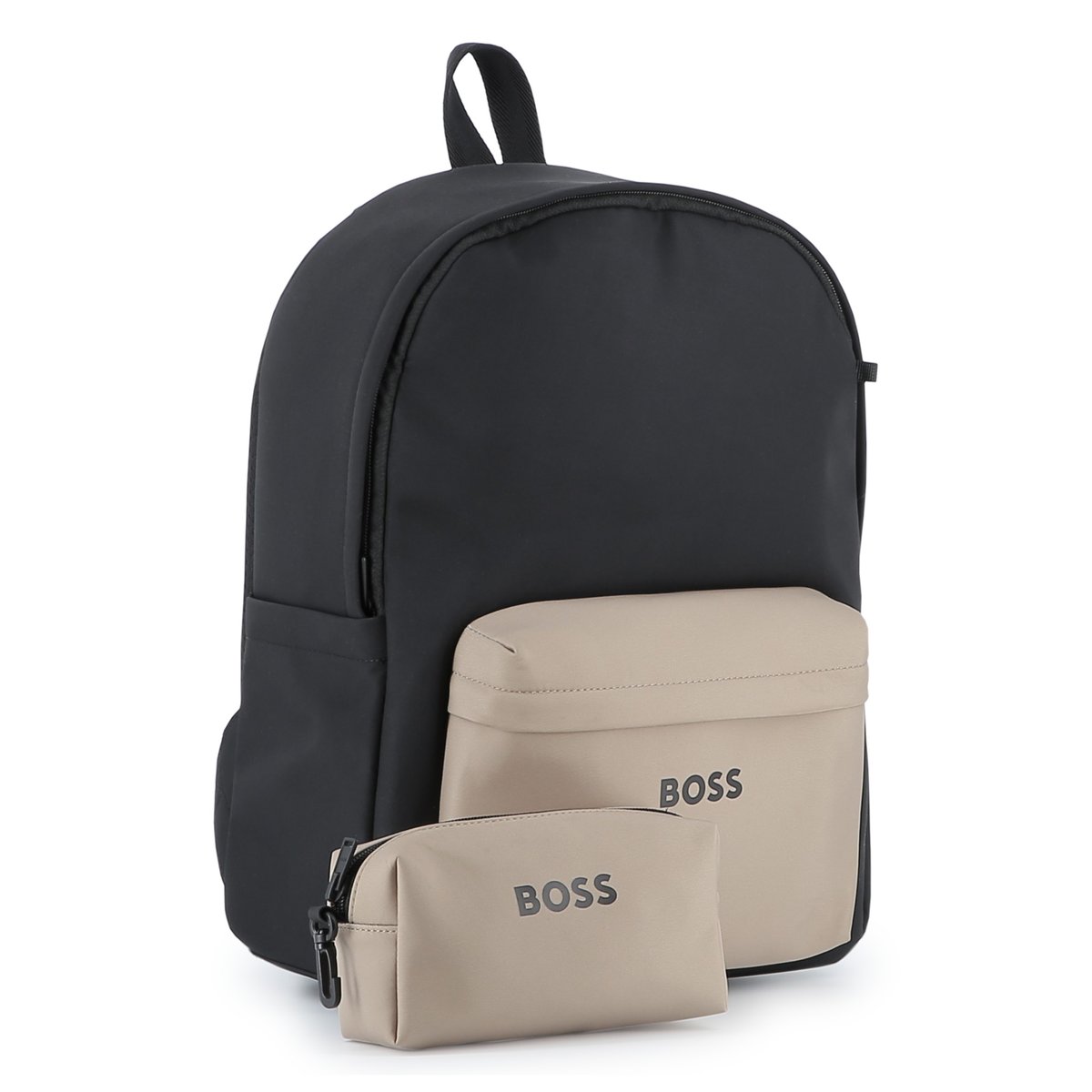 Sac à dos et trousse à crayons black, BOSS KIDSWEAR
