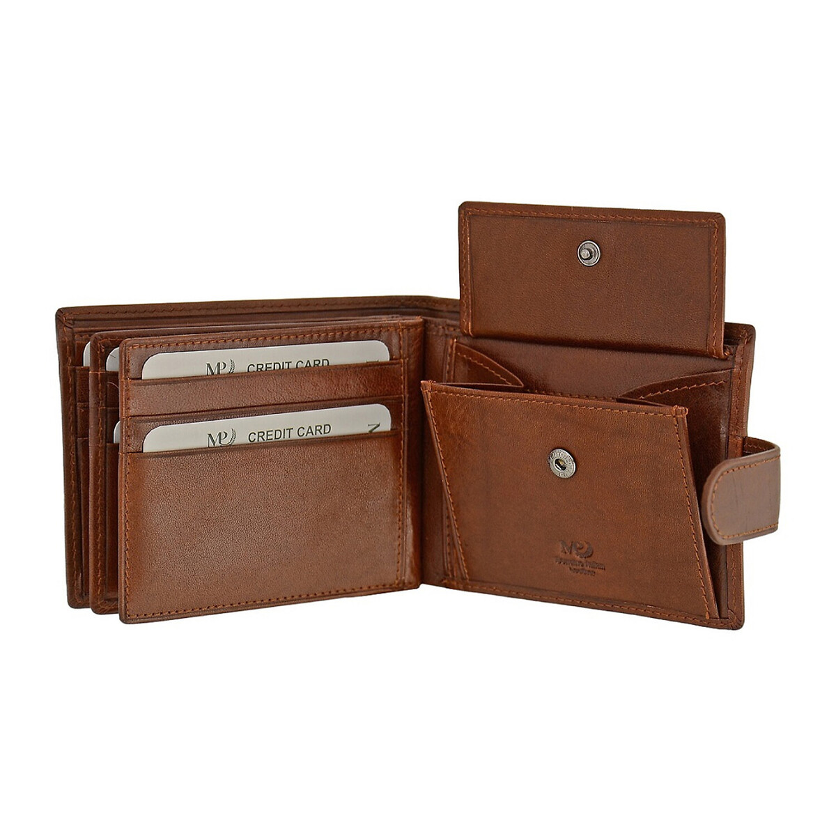 Porta-moedas de homem Tagus, MP conhaque, MP
