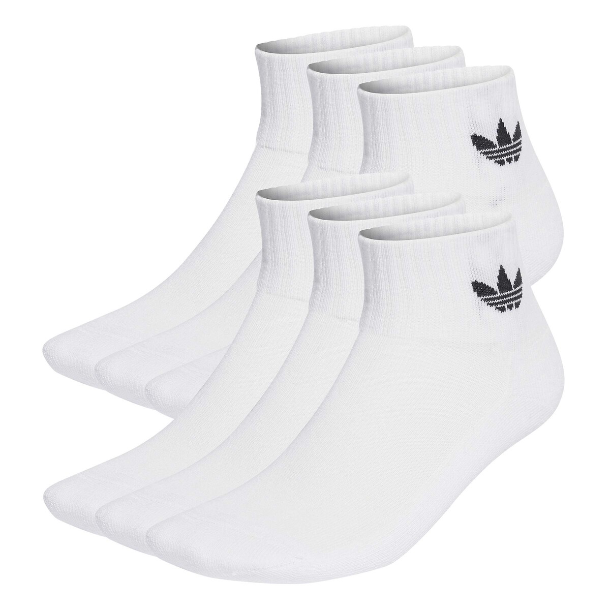 Lot de 6 paires de socquettes, Mid blanc, adidas Originals