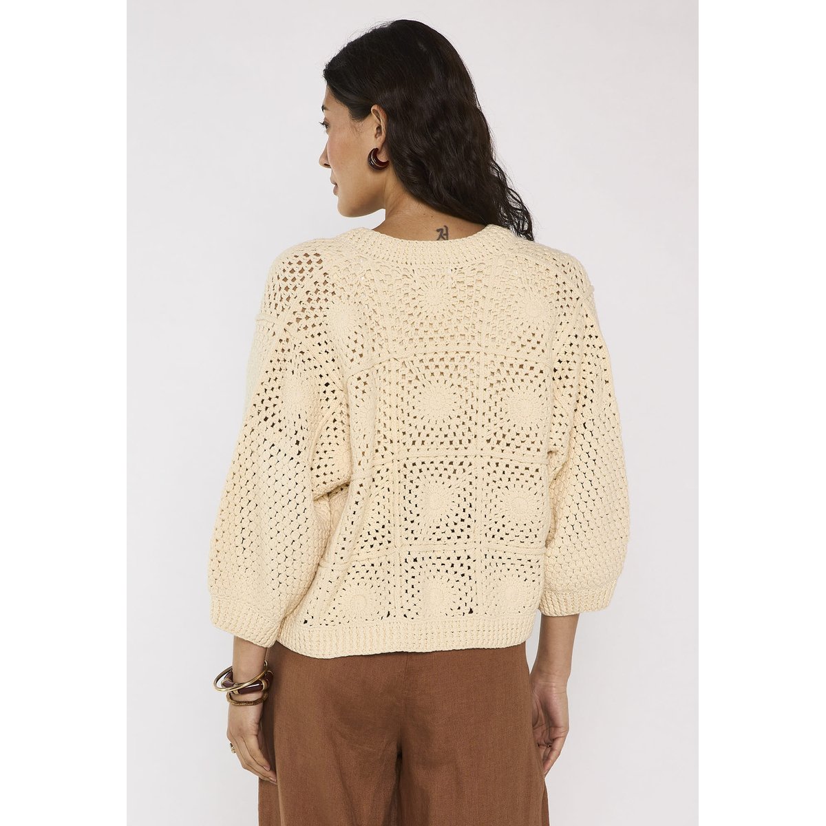 Gilet à manches longues en coton PAMPA creme, Maison 123