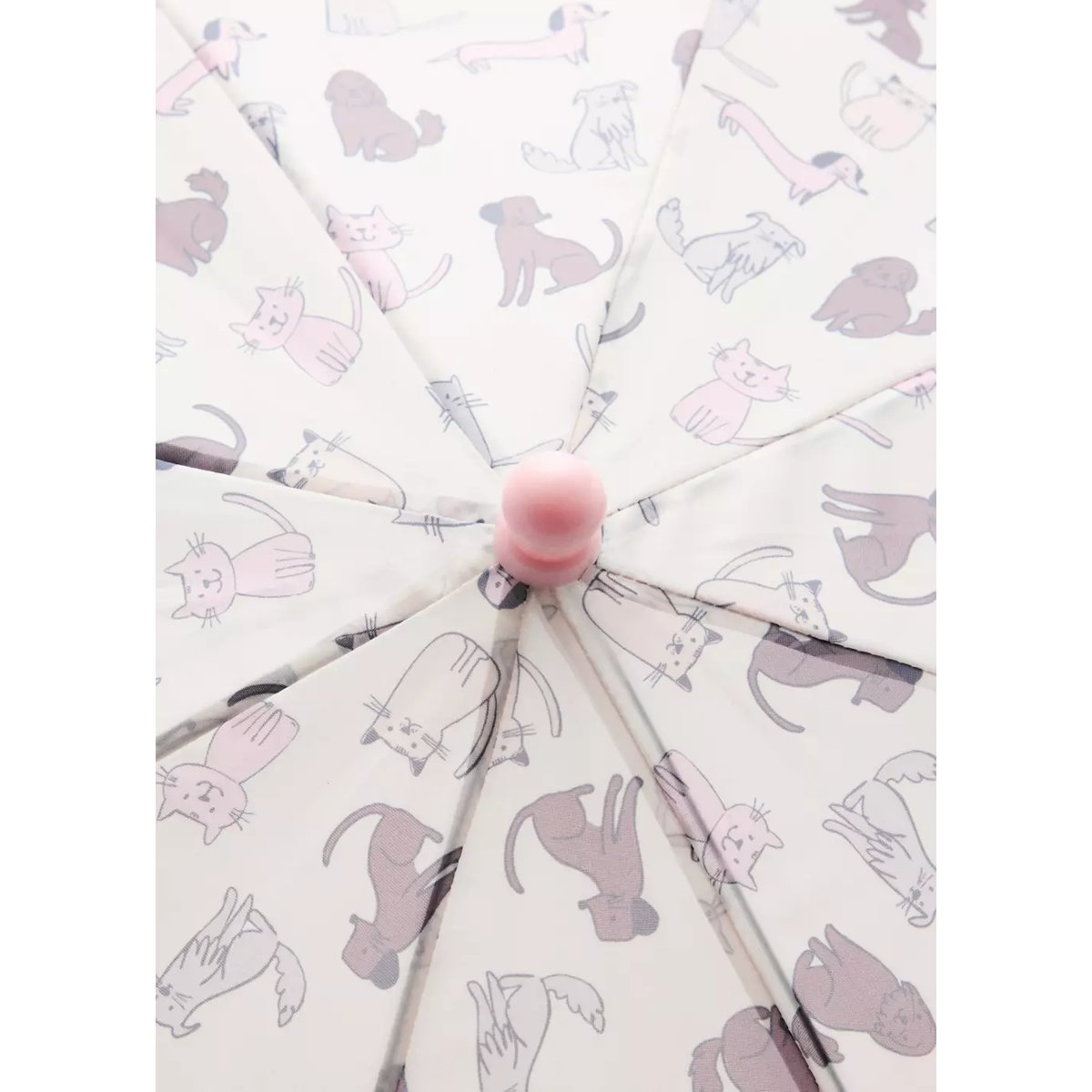 Parapluie imprimé animaux rose pâle, MANGO BABY