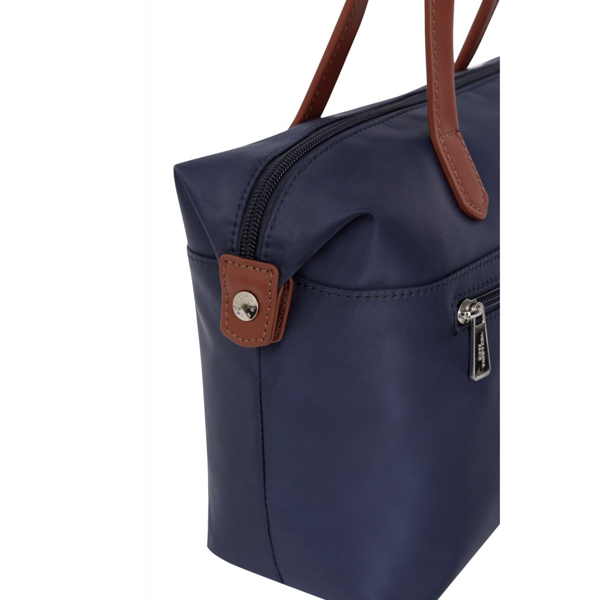 Sac cabas porté épaule  POP bleu marine, HEXAGONA
