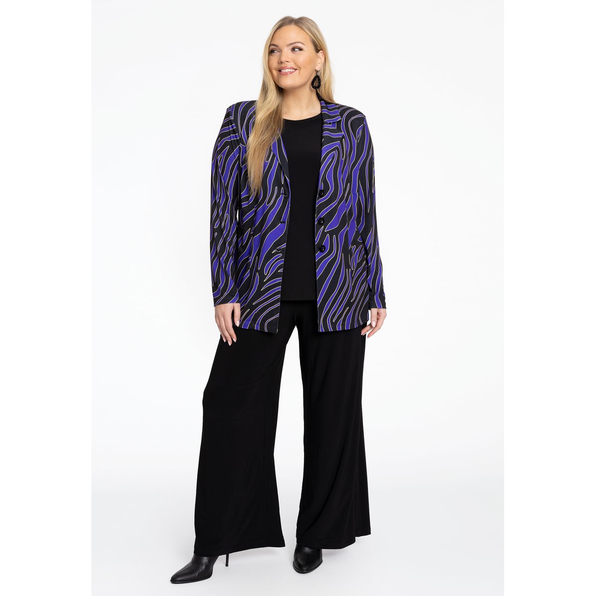 Veste /Blazer avec fermeture à bouton noir, YOEK