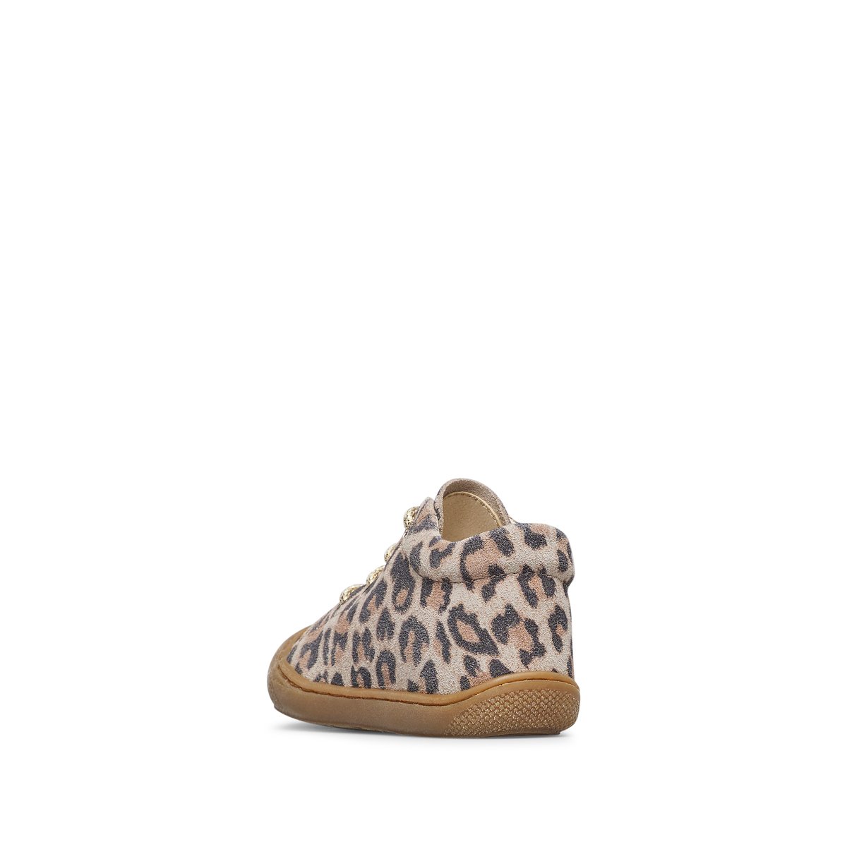 Chaussures premiers pas en suède imprimé léopard COCOON beige-, NATURINO