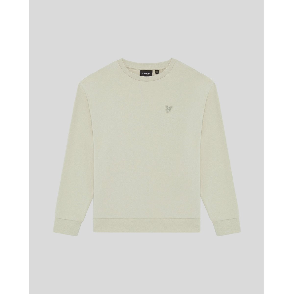 Sweat-shirt épais en coton beige blé, LYLE & SCOTT