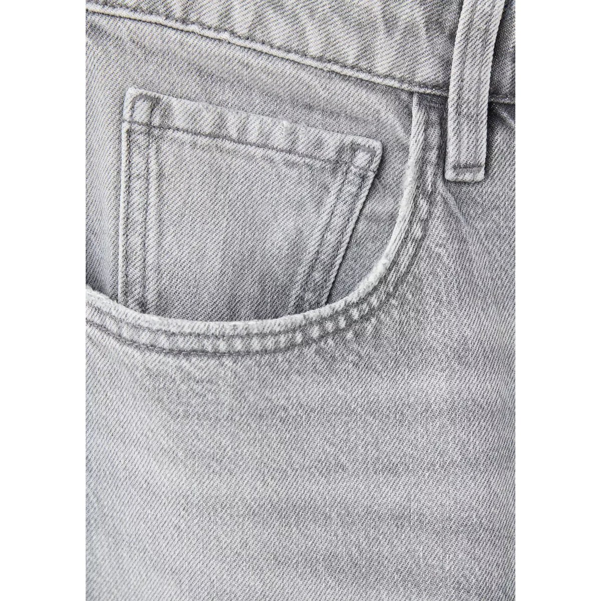 Jean balloon taille haute gris denim, MANGO