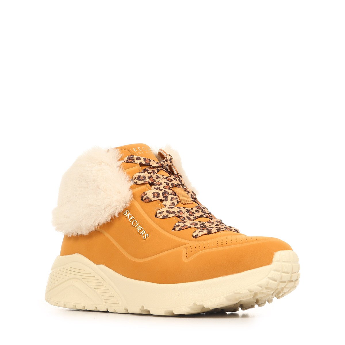 Baskets UNO LITE FUREVER FABULOUS chestnut white, SKECHERS