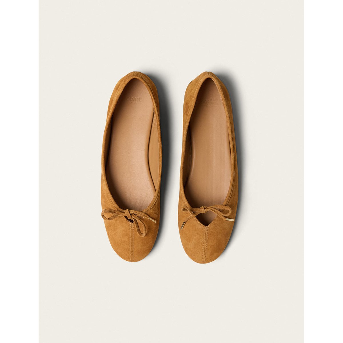 Ballerines PALEA suède ambre, ODAJE