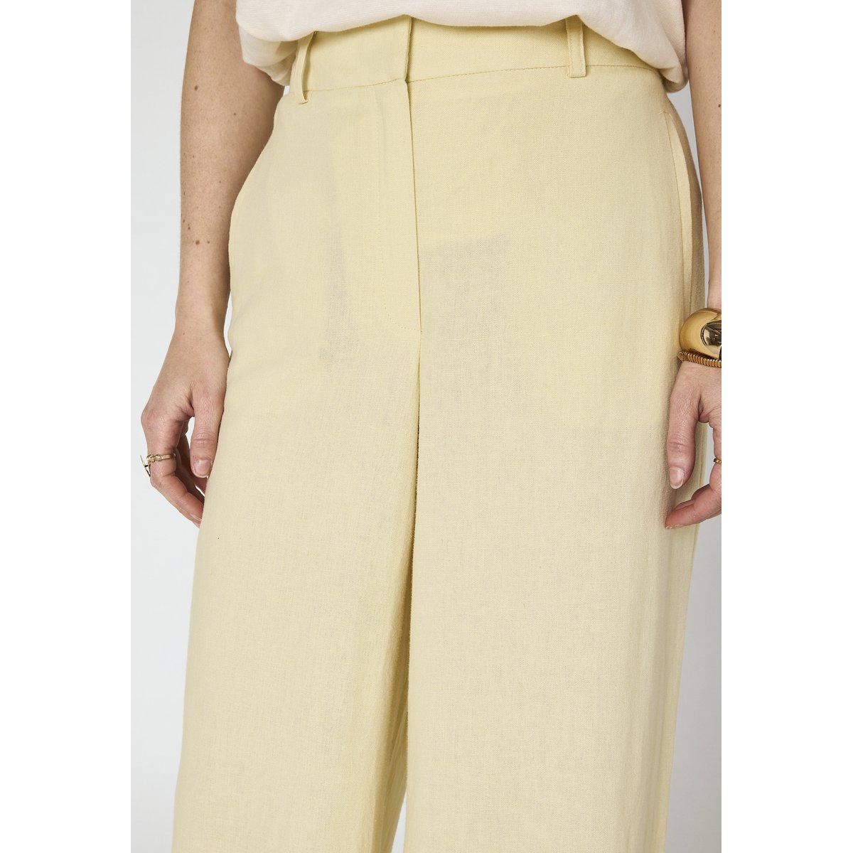 Pantalon large TAMINA paille, Maison 123