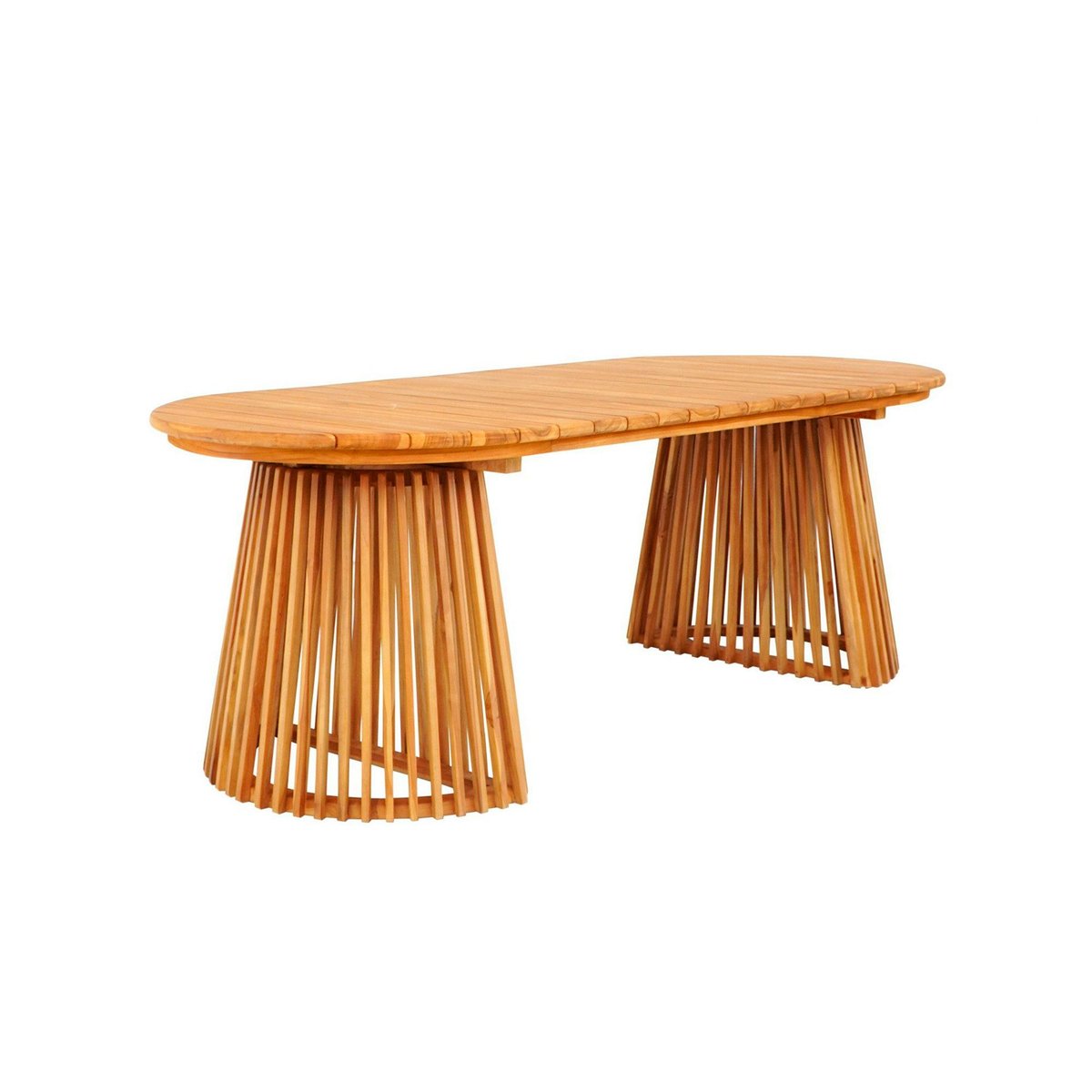 Table à manger en teck naturel 200x90 KUTA bois naturel, PIER IMPORT