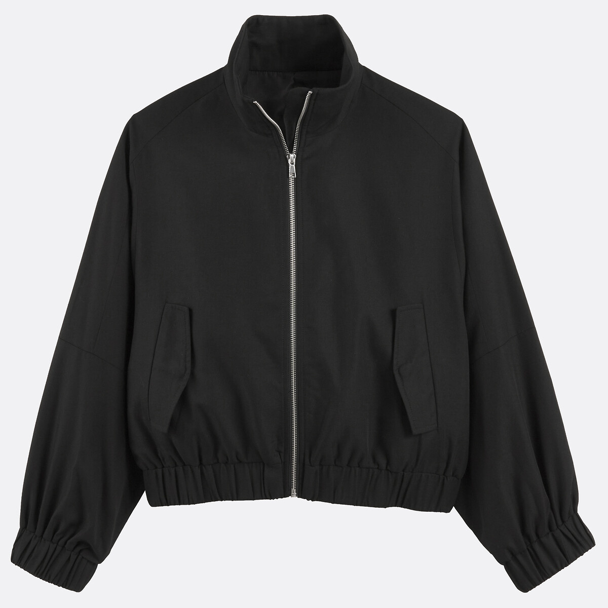 Chaqueta estilo bomber, oversize negro, LA REDOUTE COLLECTIONS