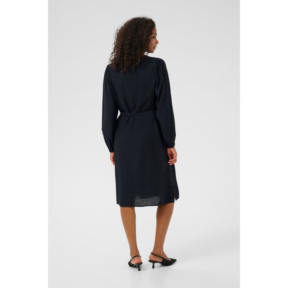 Blouse with long sleeve noir black, KAFFE