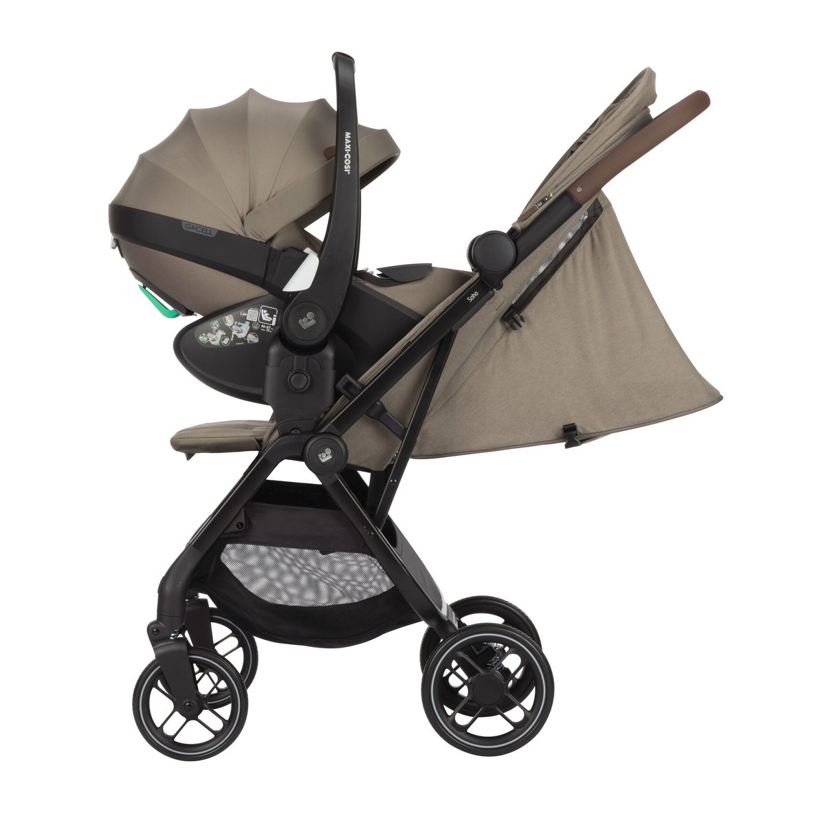 Poussette ultra-compacte Soho truffe, MAXI COSI