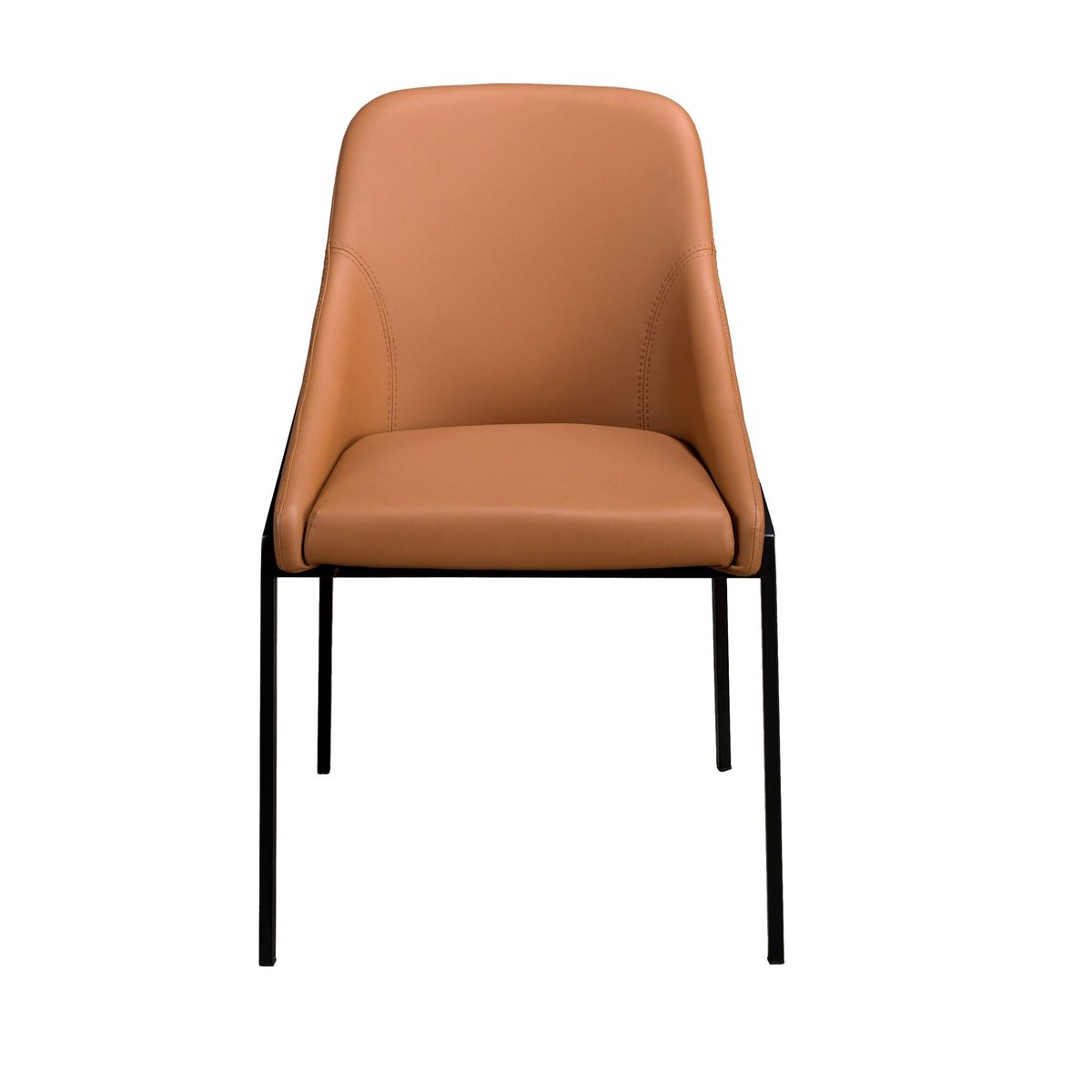 Chaise en similicuir orange | noir, ANGEL CERDA