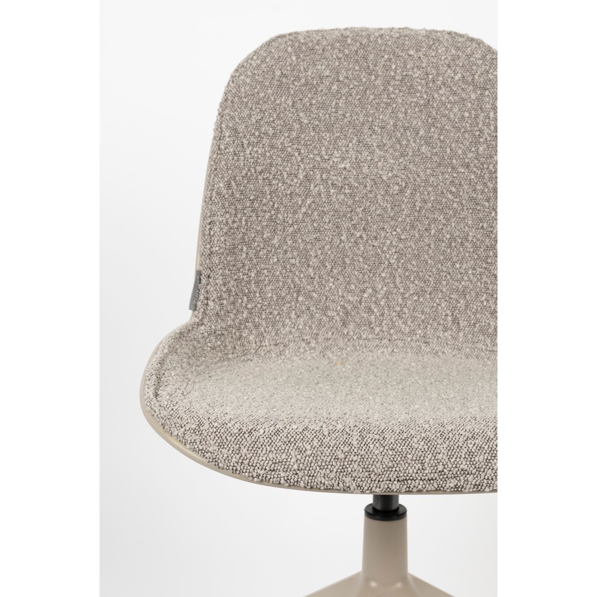 Chaise de bureau en bouclette ALBERT KUIP gris, ZUIVER