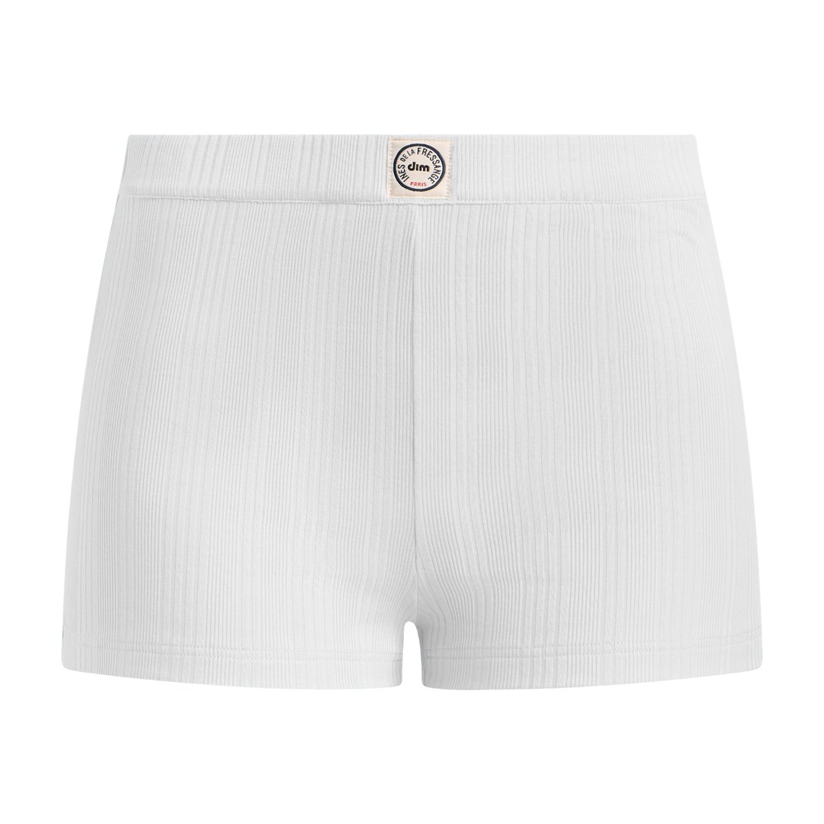 Boxer loose côtelé Dim x Inès de la Fressange blanc, DIM