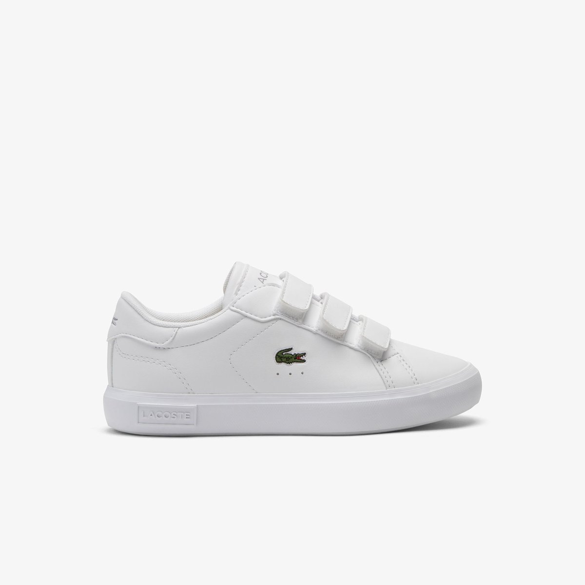 Sneakers Powercourt enfant blanc-21g, LACOSTE