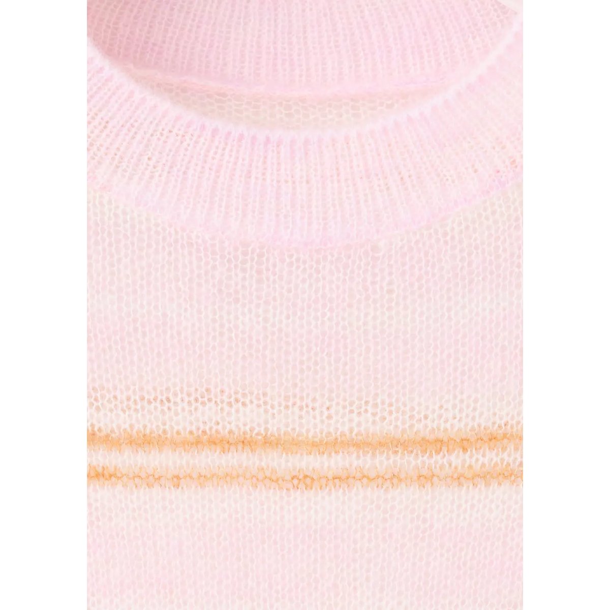 Pull en maille fine à rayures rose pastel, MANGO