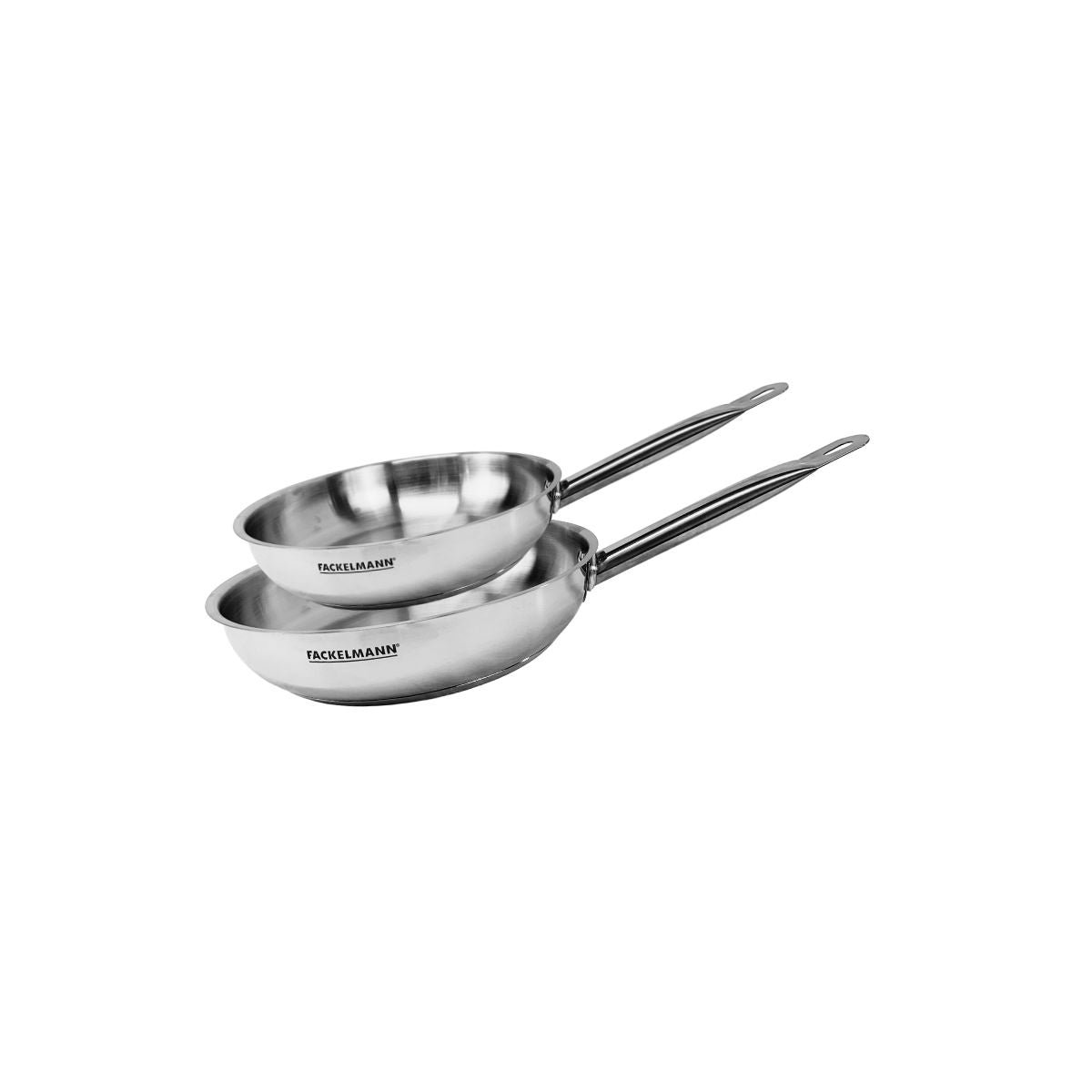 Set de 2 poêles 20 et 24 cm en inox ETERNA inox, FACKELMANN
