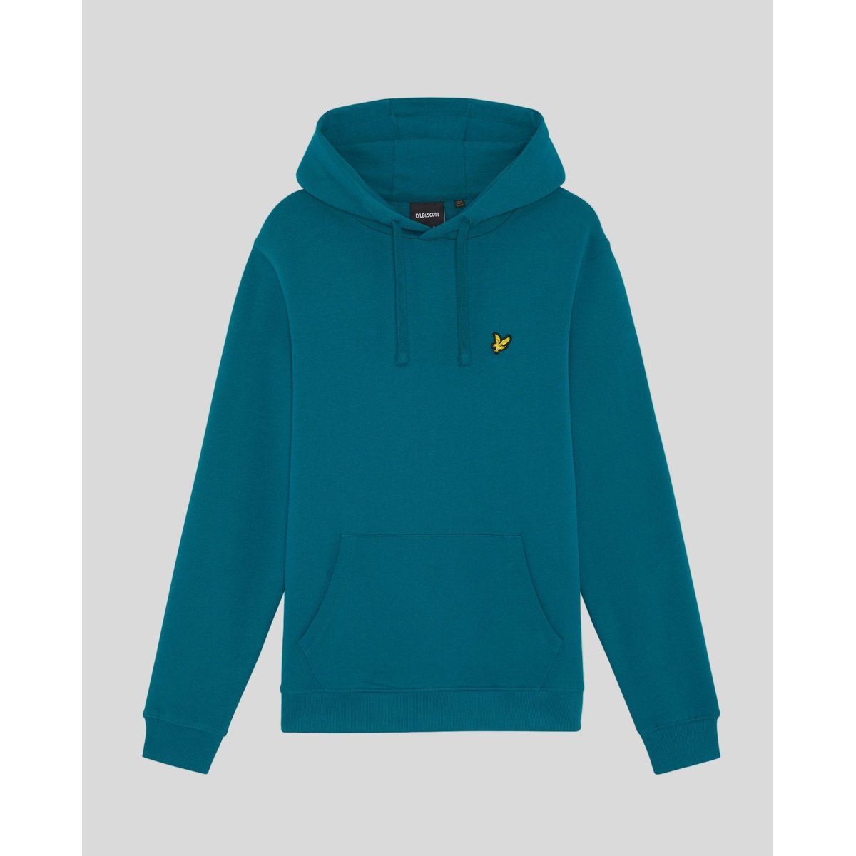 Sweat à capuche en coton loopback bleu lagon, LYLE & SCOTT