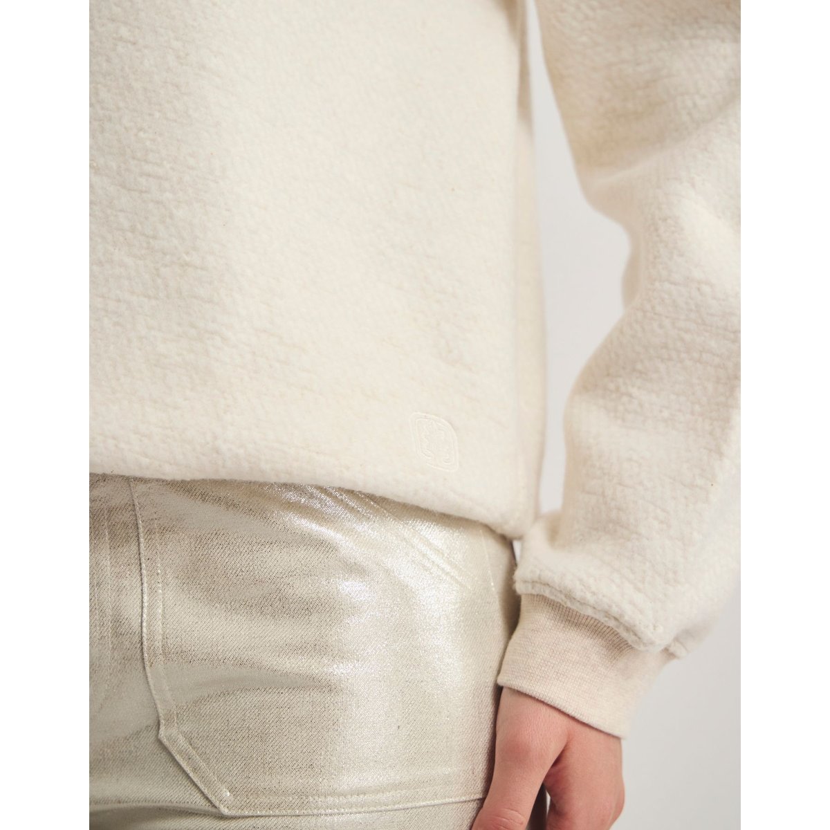 Pantalon Charlotte en coton argent, INES DE LA FRESSANGE PARIS