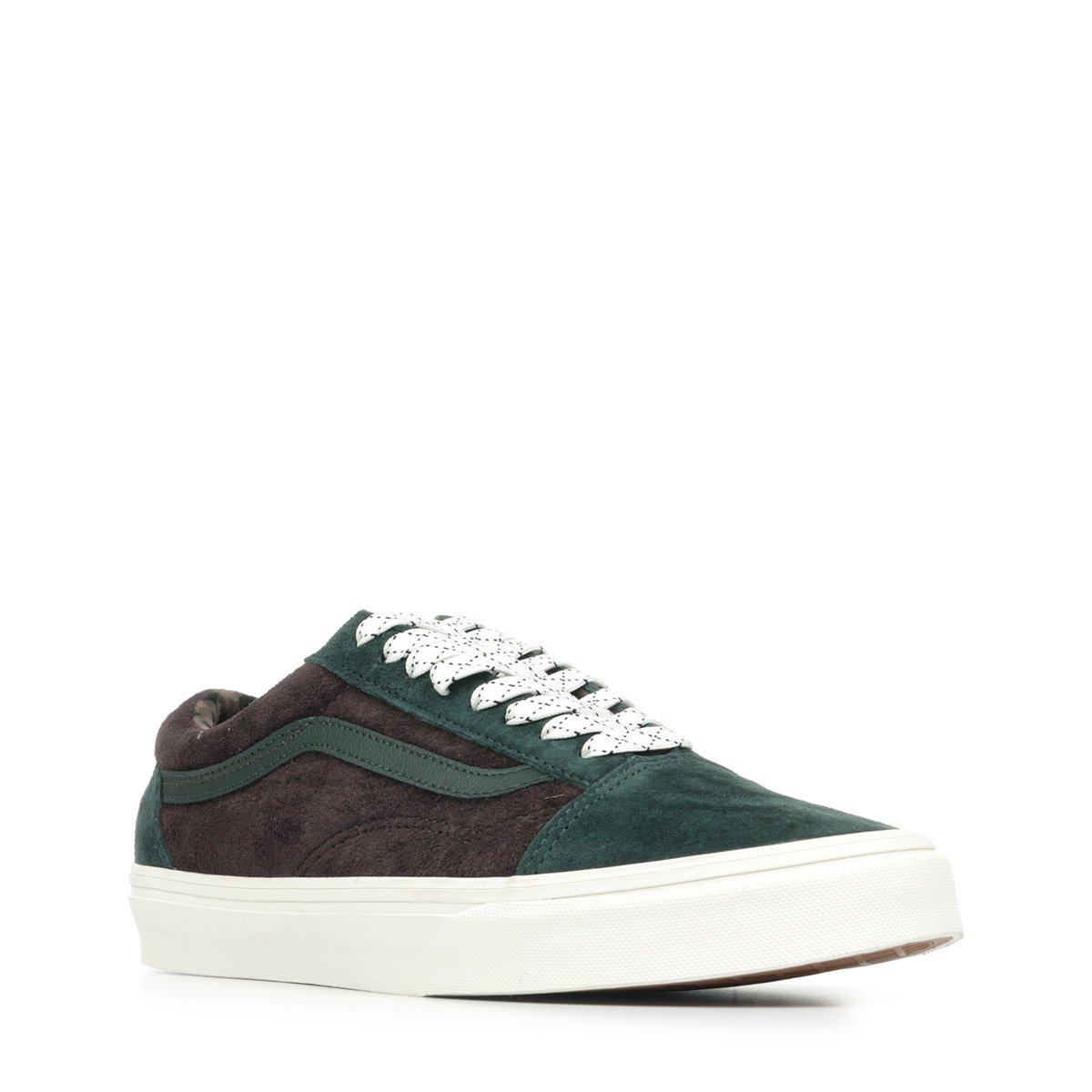 Baskets Old Skool pig suede plaid scarab, VANS