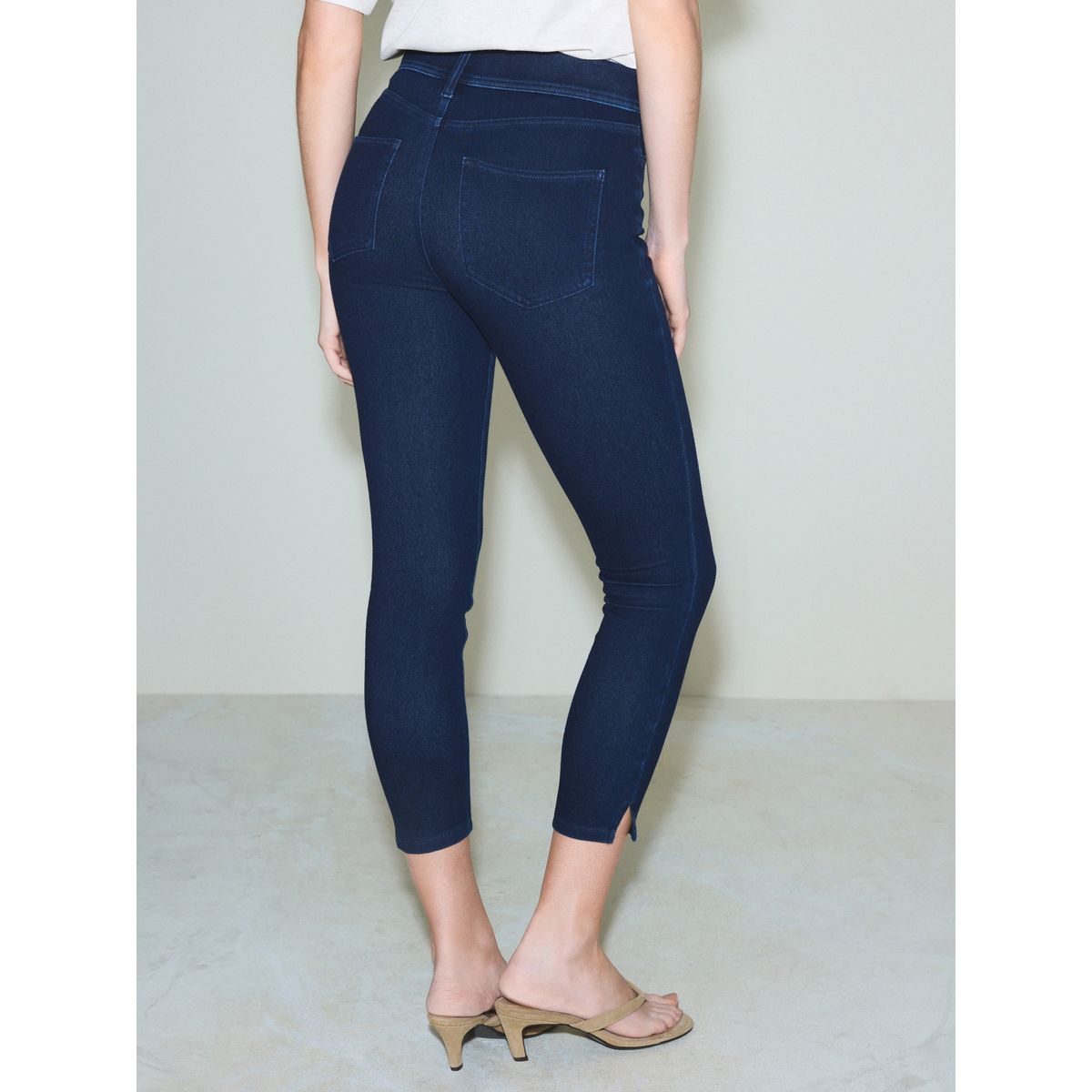 Legging court en denim de jersey brut, NEXT