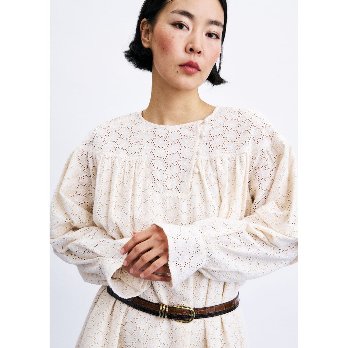Robe Skyros en coton SKYROS beige crème, FRNCH