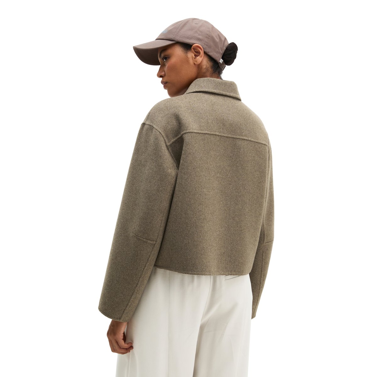 Veste en laine regular en double face mélangée de haute qualité beige, MARC O'POLO