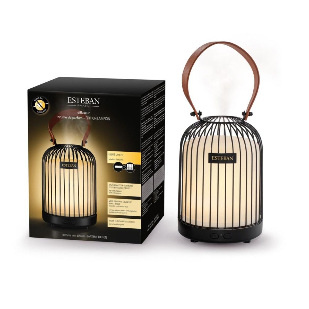 Parfum d'intérieur - Diffuseur brume de parfum Edition lampion noir, ESTEBAN