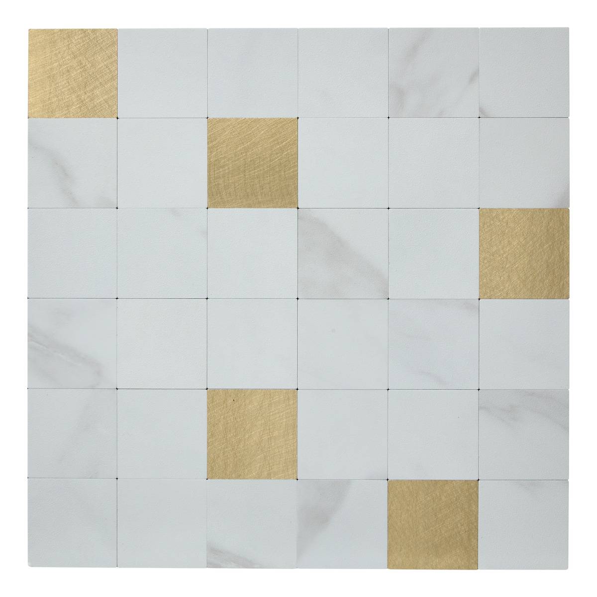 Lot de 2 stickers muraux MINA blanc, ATMOSPHERA