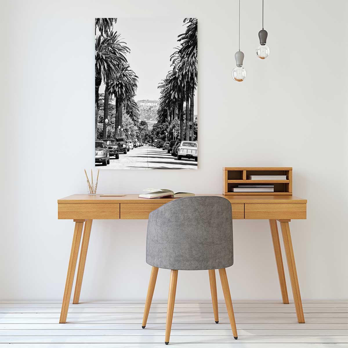 Tableau Photo Los Angeles Beachwood drive tableau alu dibond, HEXOA