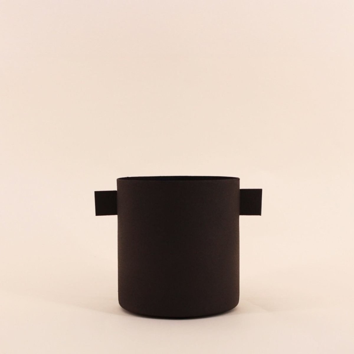 Cache pot en métal 11x15cm noir, DECOSTAR