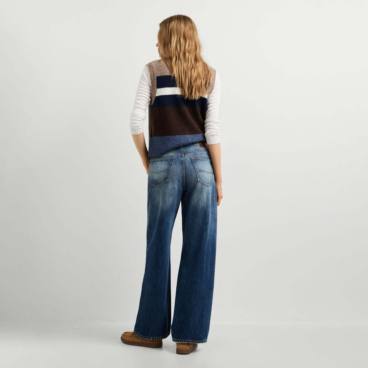 Lexa - Jean Coupe Regular, Taille Haute 12oz bleu rigide denim, PEPE JEANS