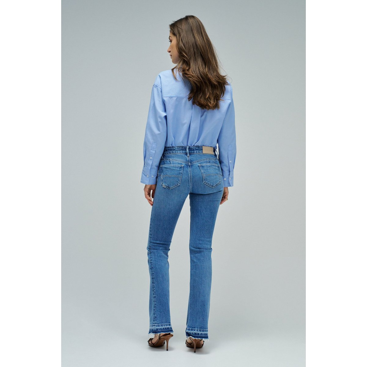 JEAN WONDER PUSH UP BOOTCUT bleu, SALSA JEANS