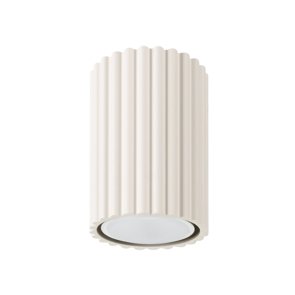 Plafonnier Aluminium Beige GU10 1 Karbon 10 beige, EDEN