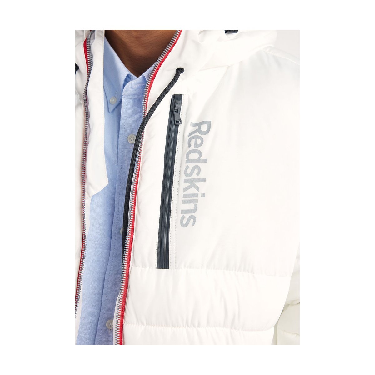 Coupe/vent col capuche zippé DARREN SWELL blanc, REDSKINS