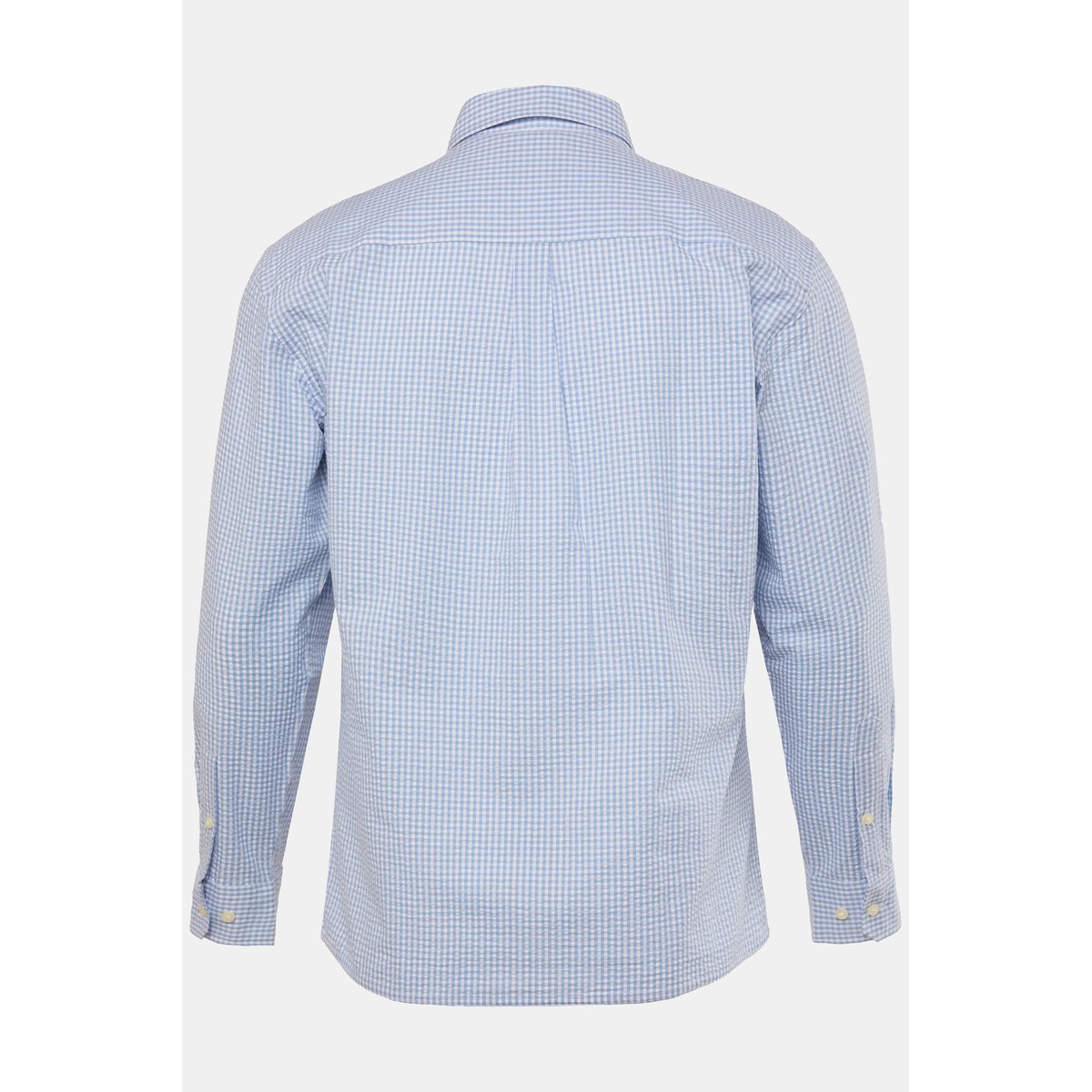 Chemise à carreaux en seersucker bleu clair, JP1880