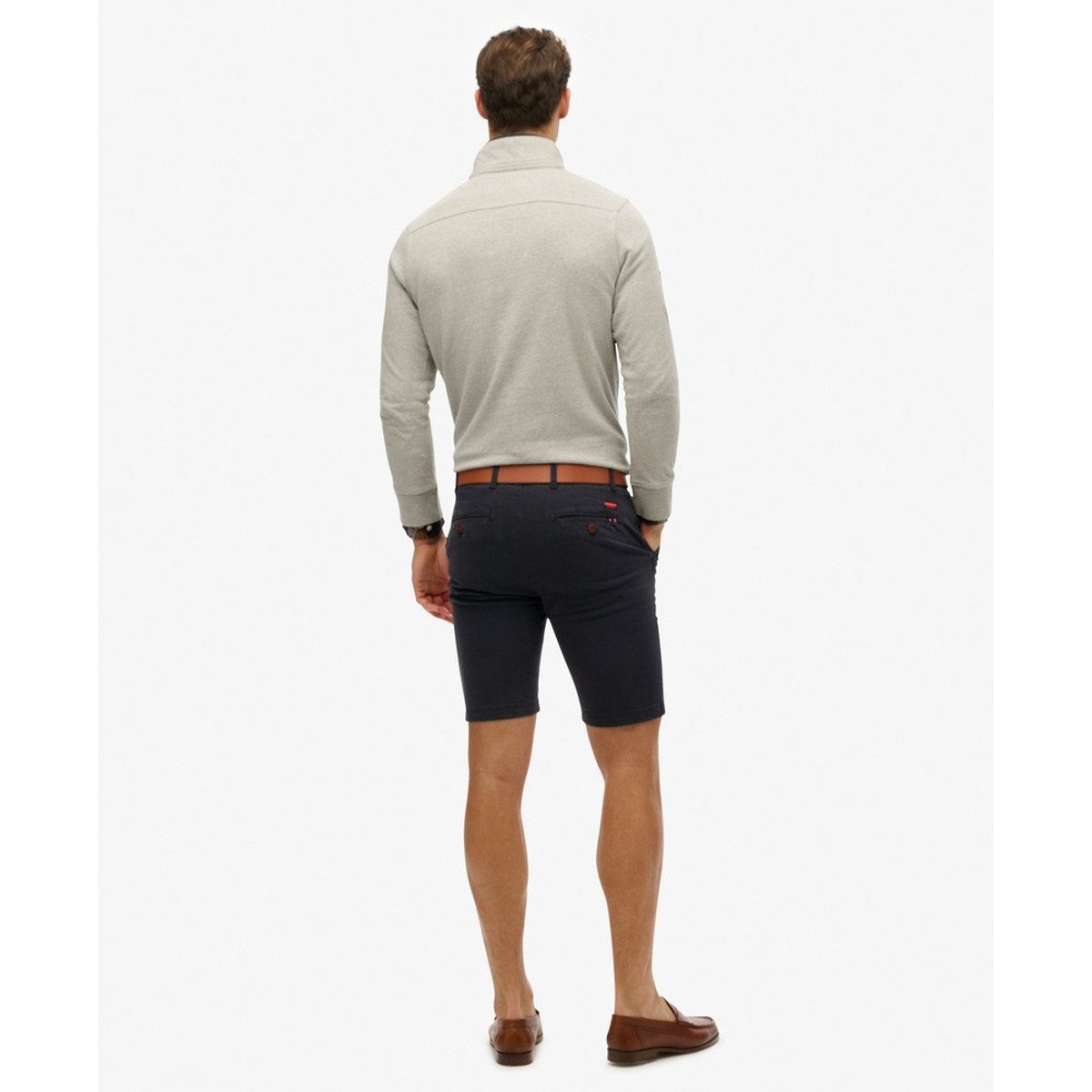 Short Chino International Coupe Ajustée bleu marine éclipse, SUPERDRY