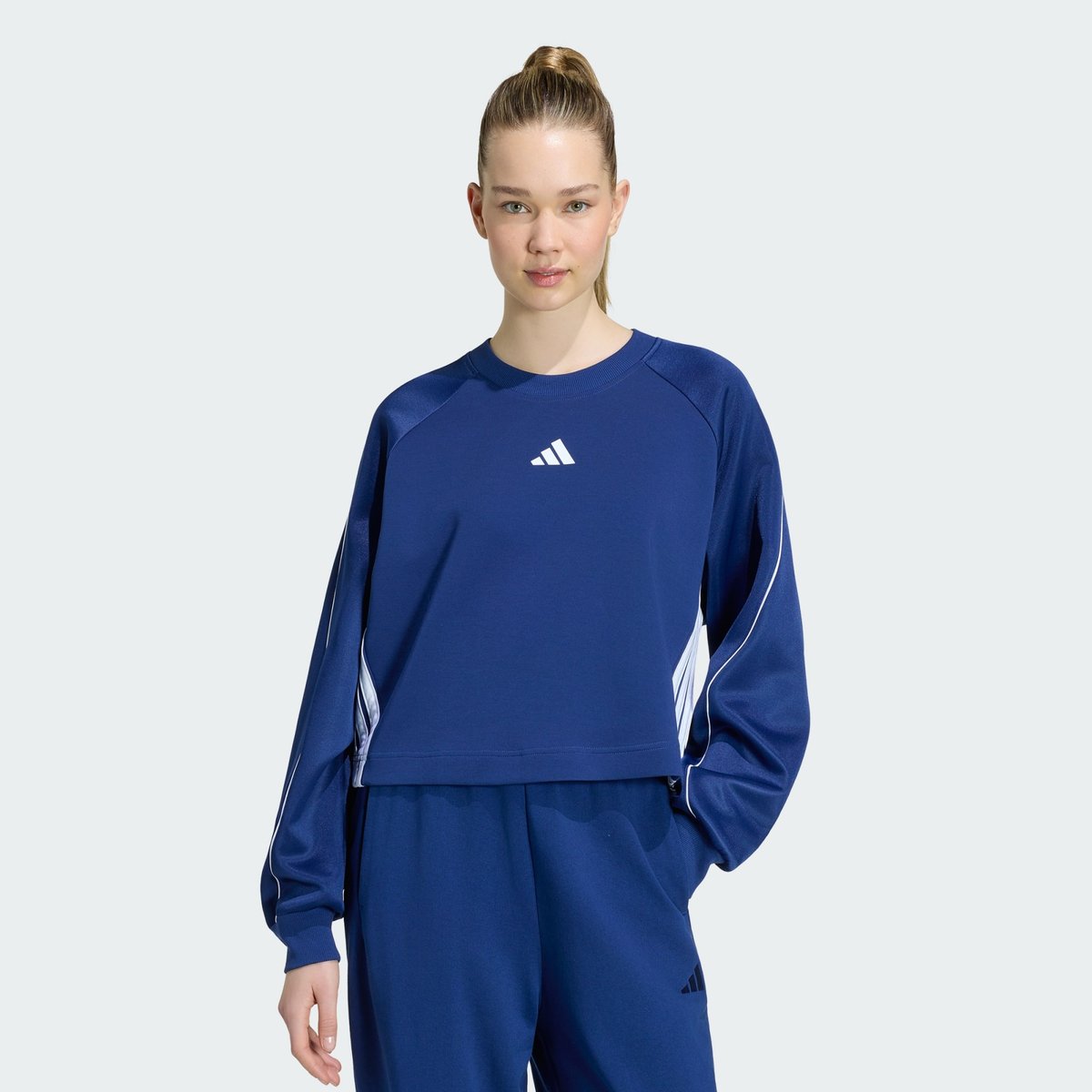 Sweat-Shirt Ras-Du-Cou 3 Bandes Stadium Sweat-Shirt Ras-Du-Cou 3 Bandes Stadium dark blue, ADIDAS SPORTSWEAR