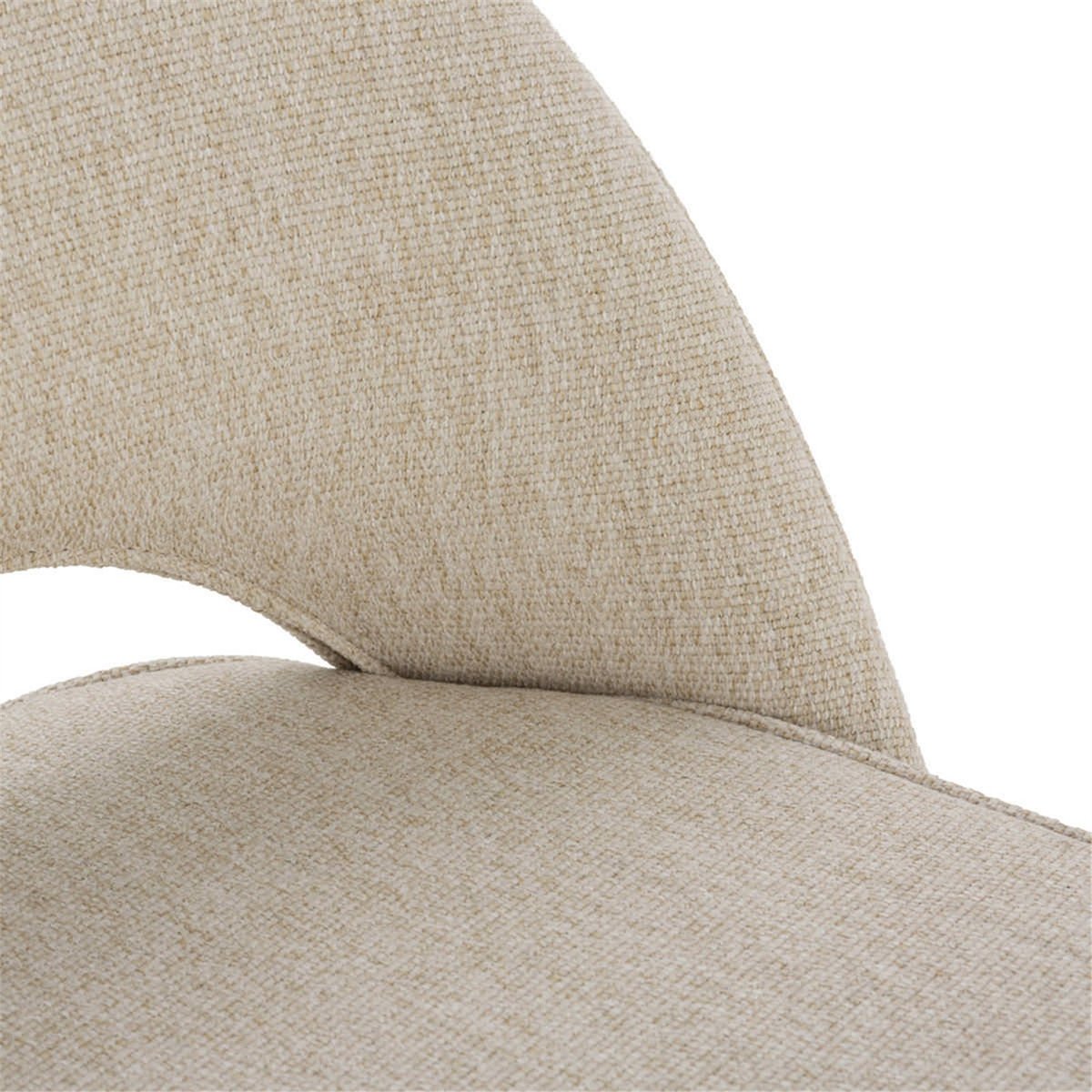 Chaise en tissu et métal blanc et noir, RECOLLECTION