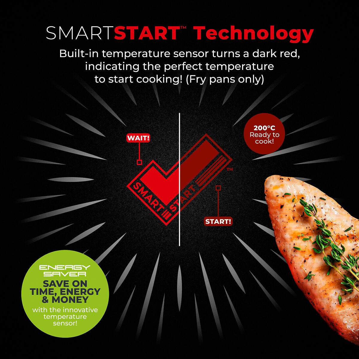 5-Piece Smart Start Gourmet Cookware Set black, TOWER