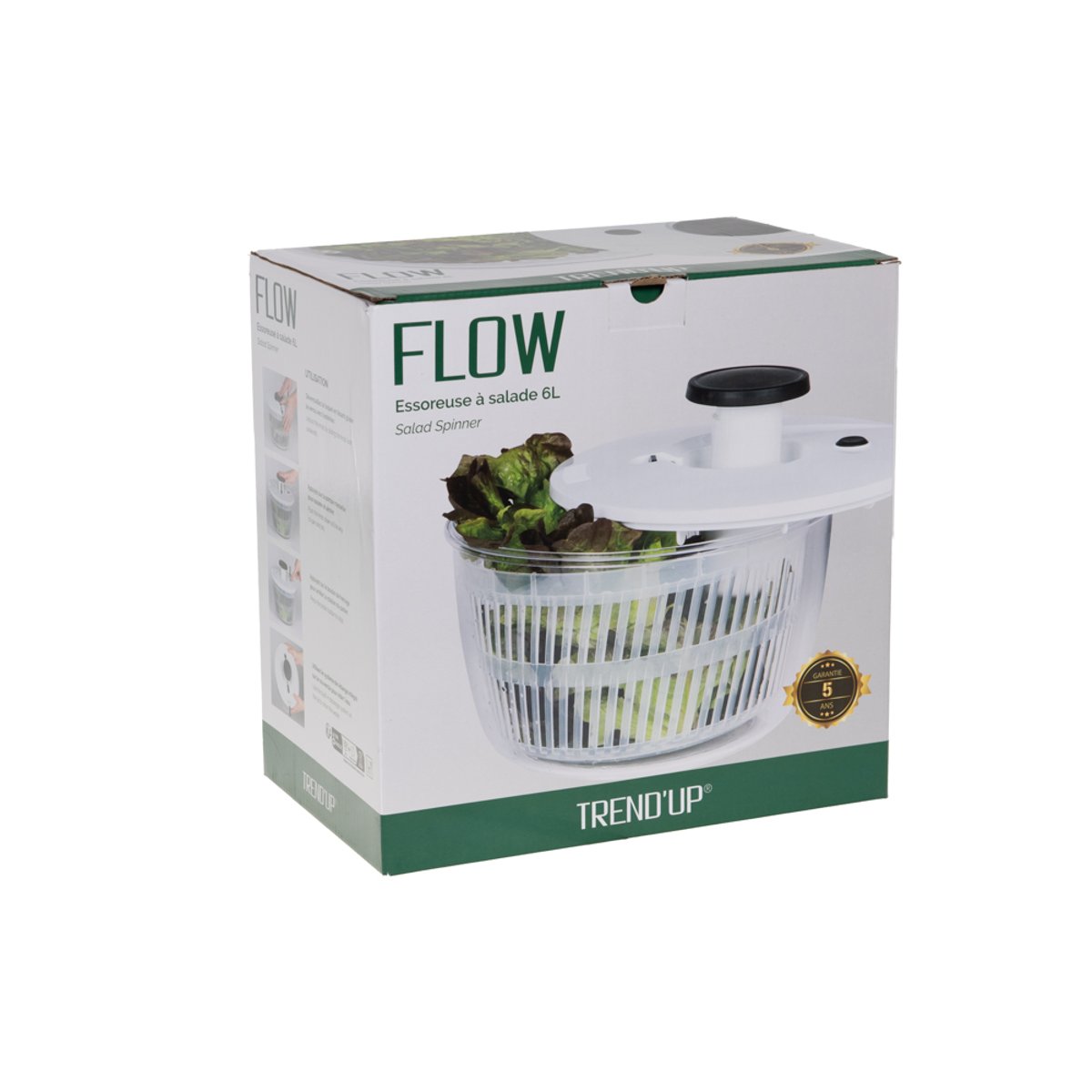 Essoreuse Flow he 6L - ESSOREUSE blanc, TREND'UP